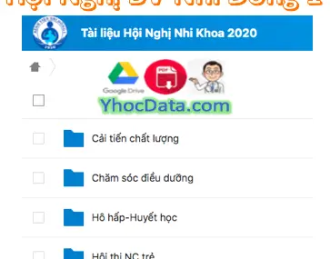 Tài Liệu Hội Nghị Nhi Khoa 2020 BV Nhi Đồng 1